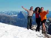 73 alle spalle la Presolana e il Pizzo Camino